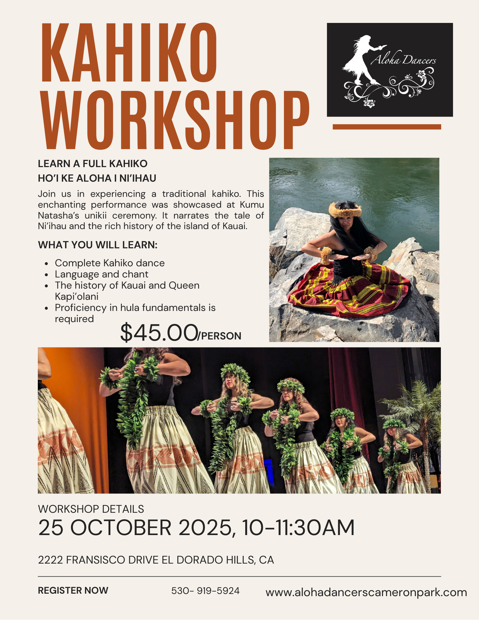 Kahiko Workshop October 25, 2025